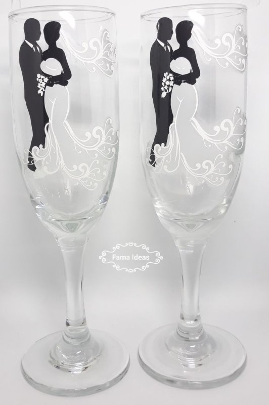 Бокал трафарет