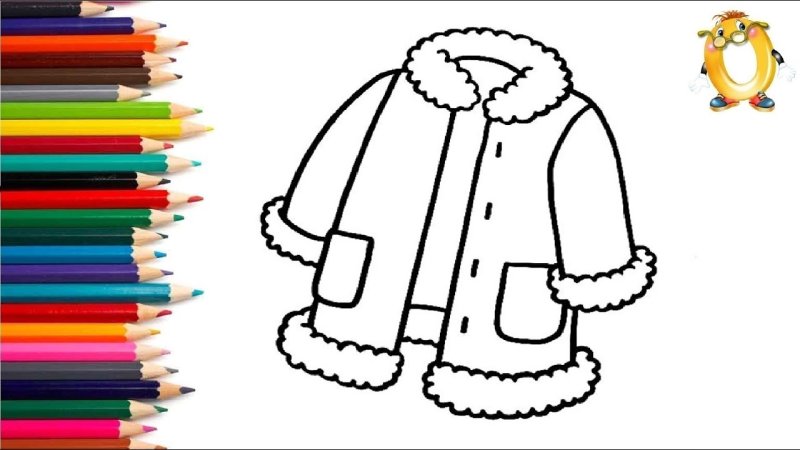 Раскраска шуба