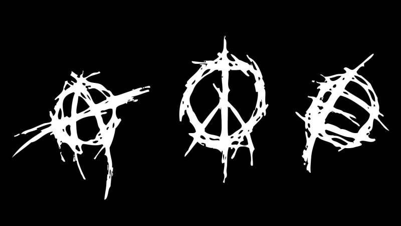 Знак анархии тату