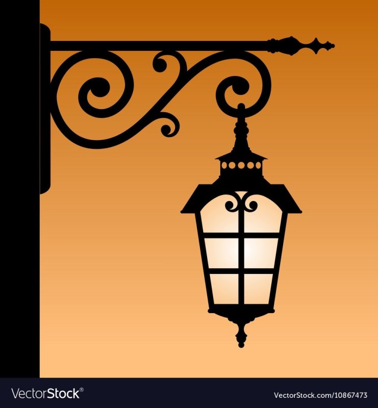 Фонарь уличный старинный