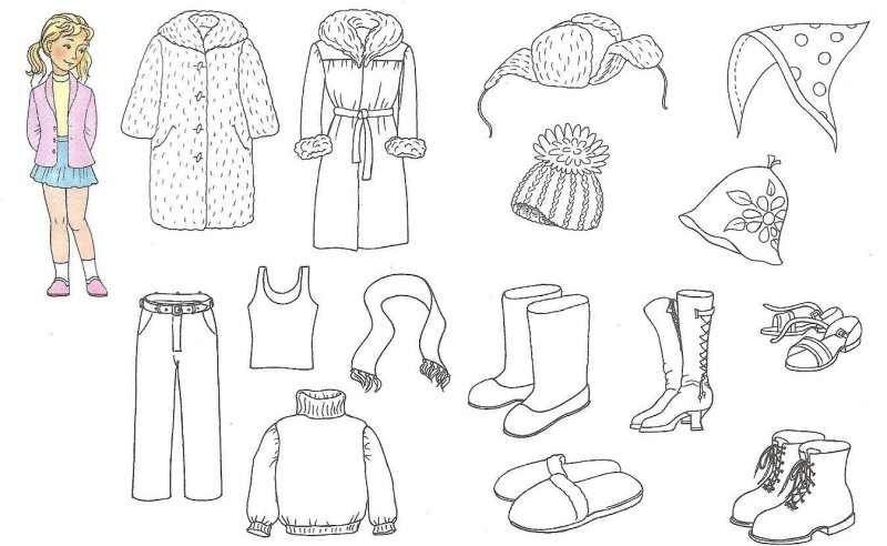 Одежда рисунок