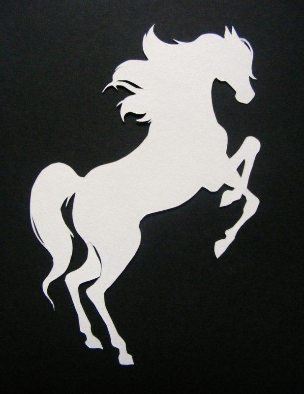 Трафарет лошади