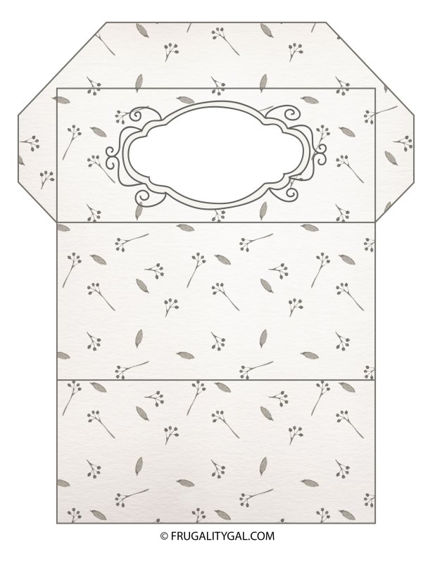 Трафарет конверта для денег