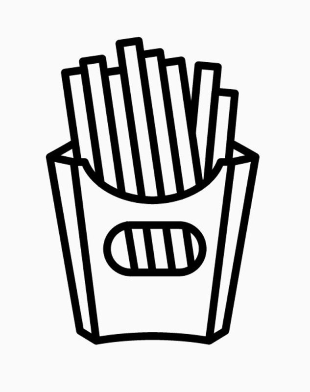 Картофель фри иконка