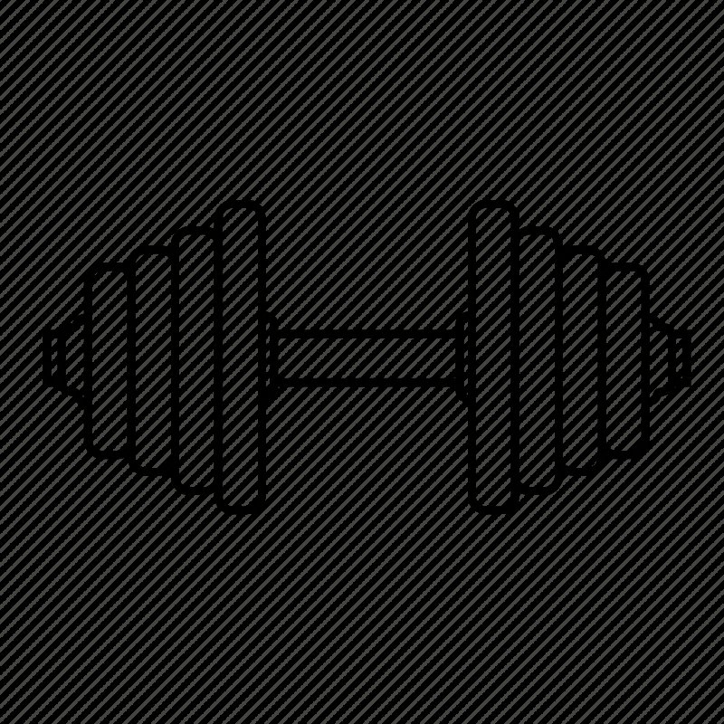 Гантели чёрно белые