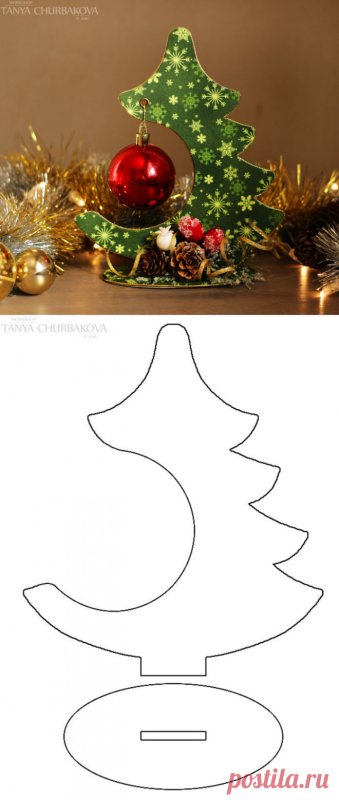 Елка из картона