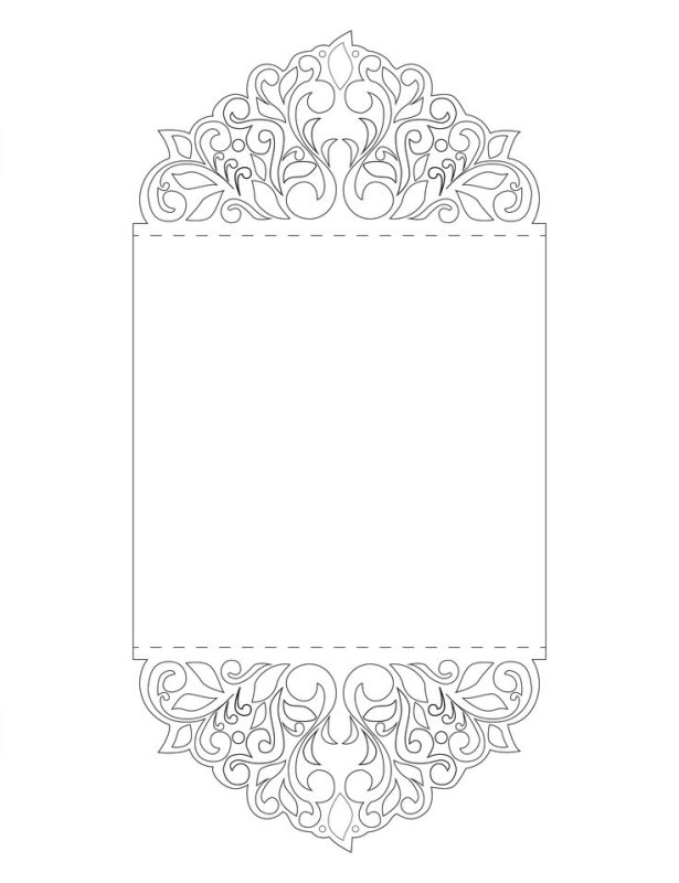 Ажурные трафареты для открыток