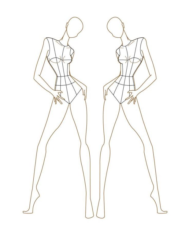 Фигура для рисования одежды