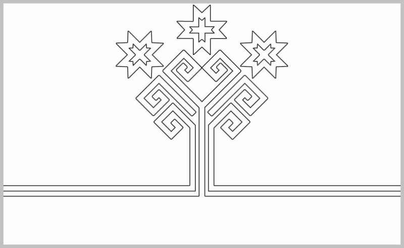 Флаг и герб Чувашии раскраска