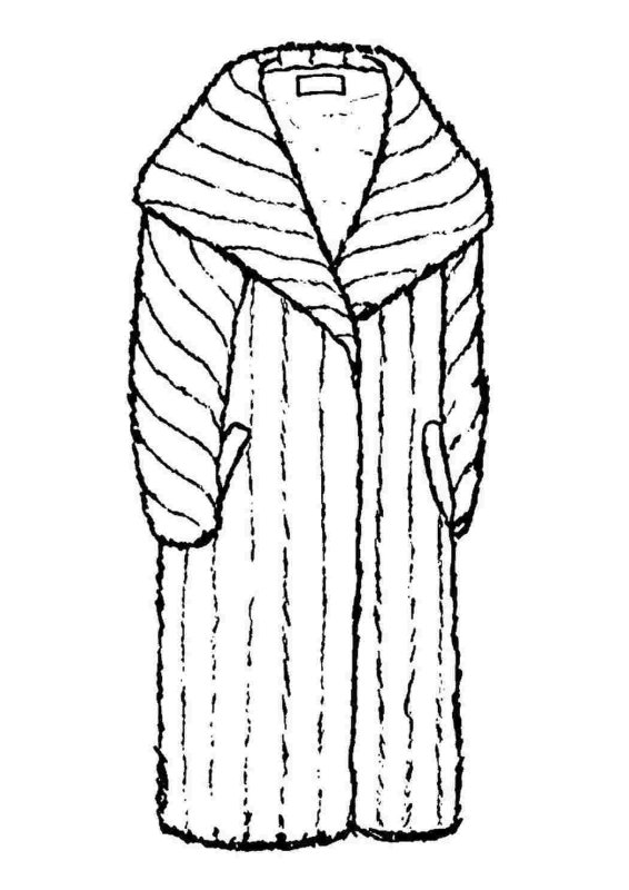 Раскраска пальто