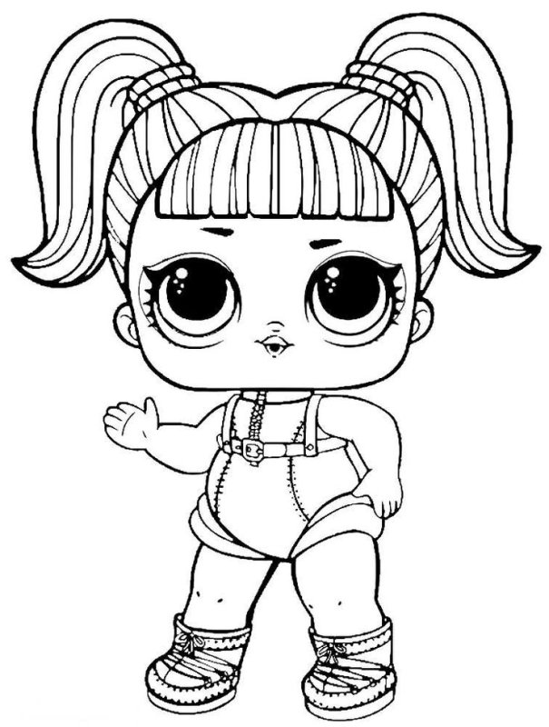 Распечатка куколка ЛОЛ