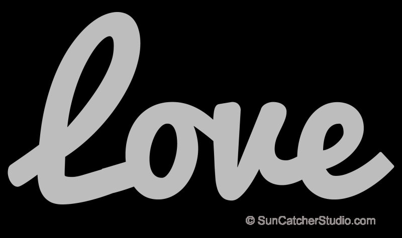 Трафареты Love для печати