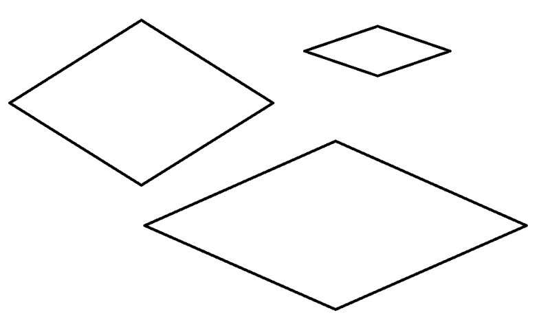 Трафарет ромбики