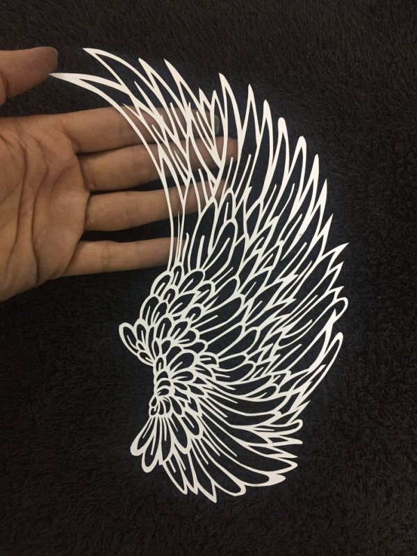 Ажурное вырезание птицы
