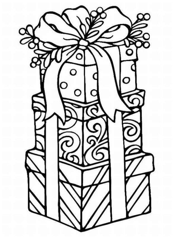 Рождественские раскраски