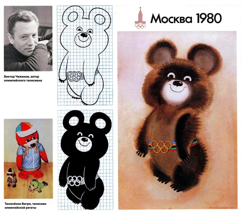 Олимпийский мишка 1980 Чижиков