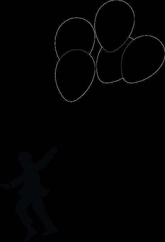 Шарик воздушный трафарет