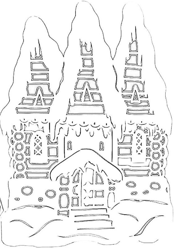 Вытынанка домик