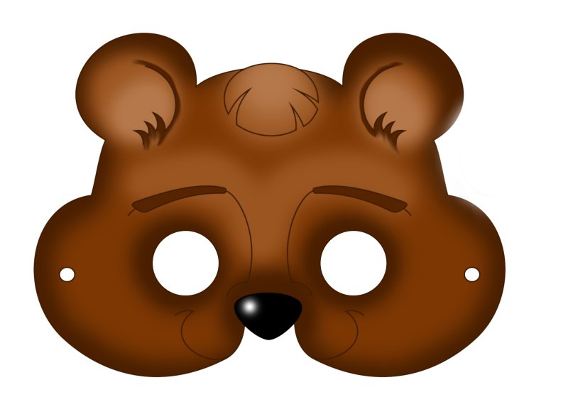 Маска медведь