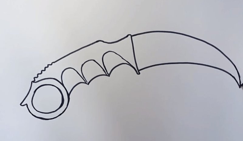 Раскраски КС го ножи керамбит