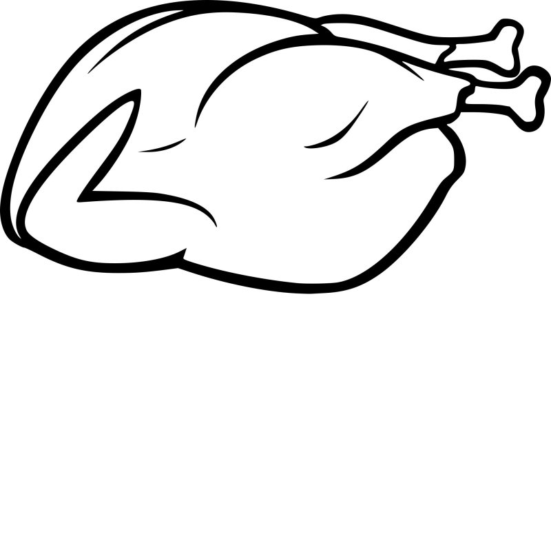 Курица мясо раскраска