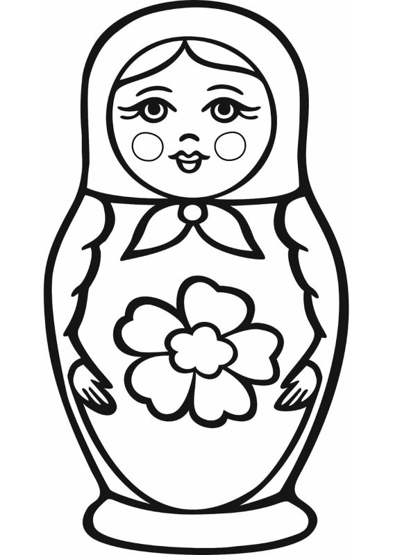 Матрешка шаблон