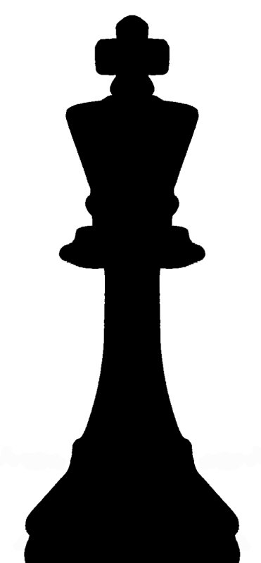 Шахматная Королева силует