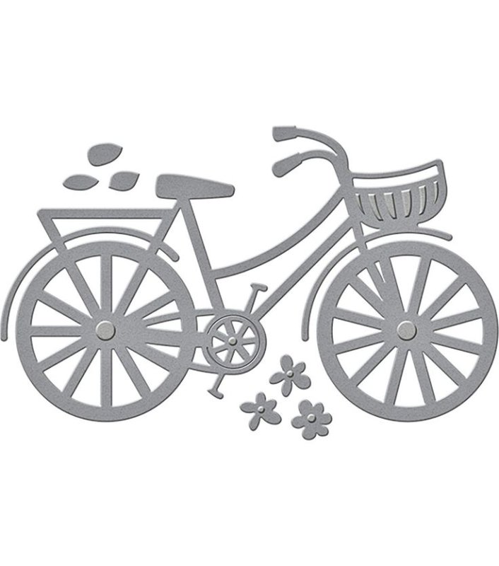 Трафарет велосипеда для вырезания