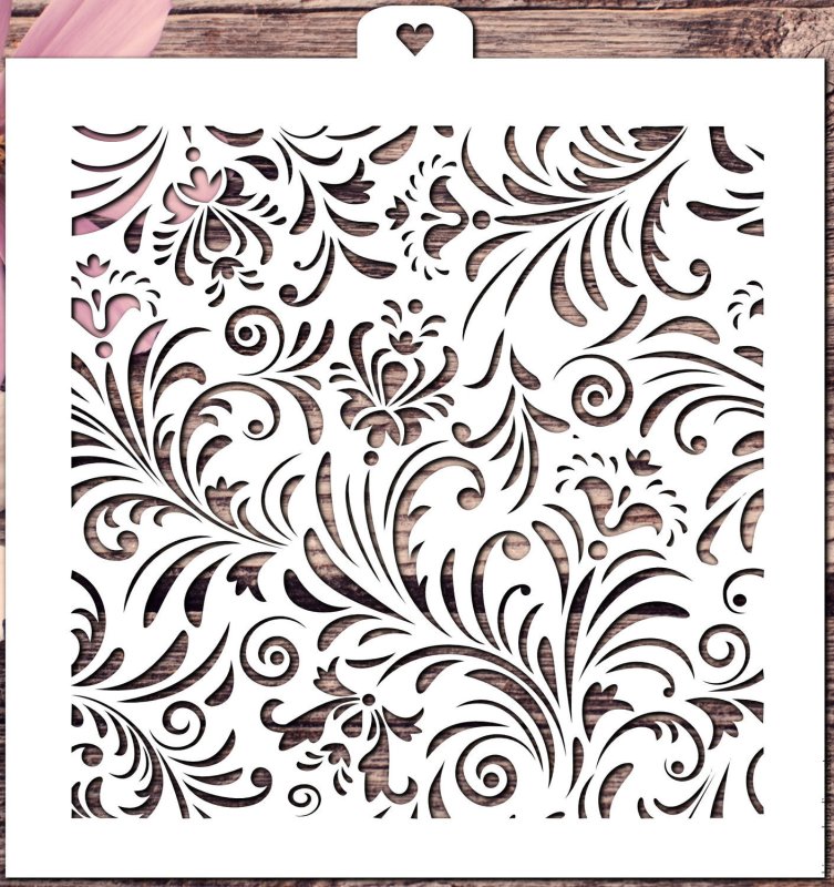 Трафареты узоры для декора