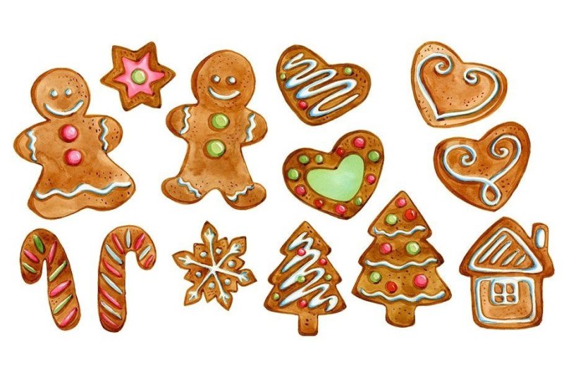 Пряник на прозрачном фоне