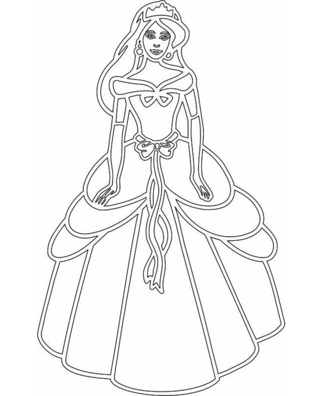 Трафареты для рисования для детей принцессы