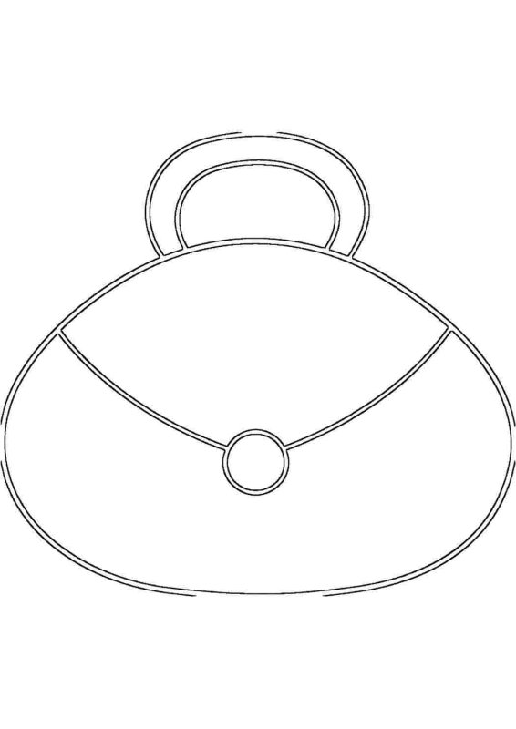 Раскраска сумочка