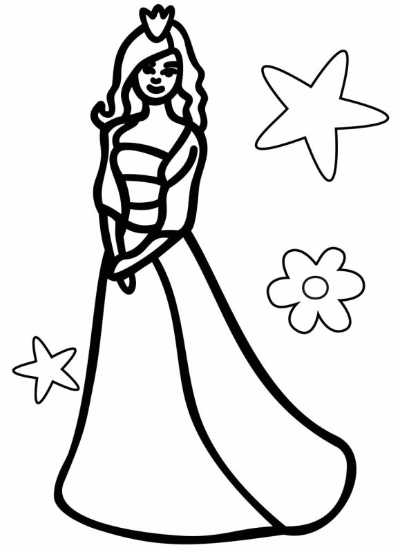 Трафареты принцесс для рисования