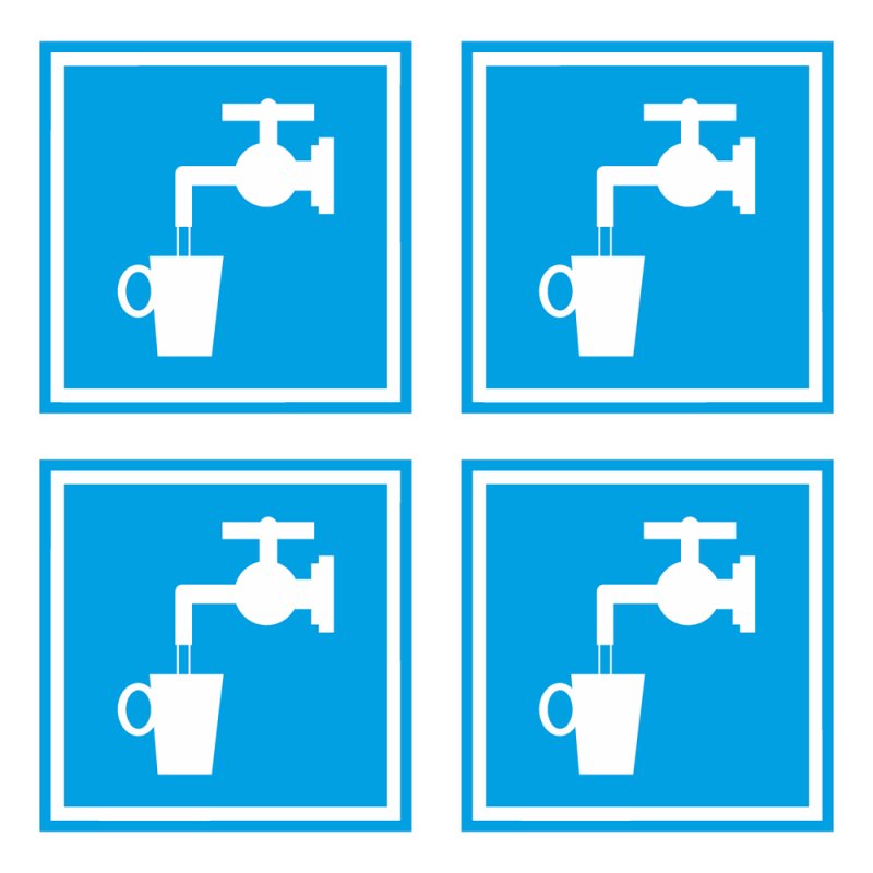 Табличка питьевая вода ГОСТ