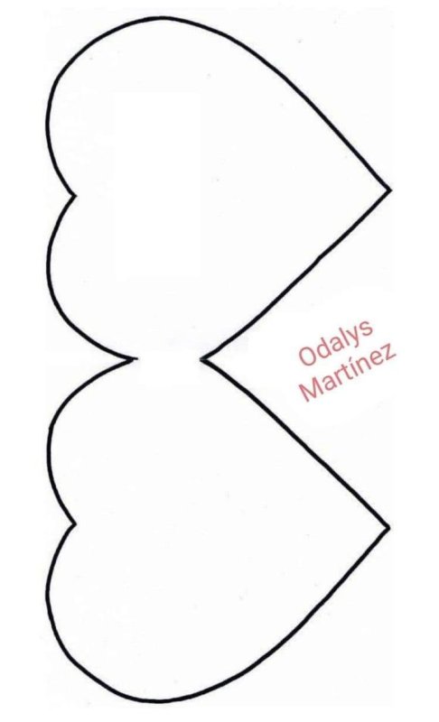 Сердечко шаблон