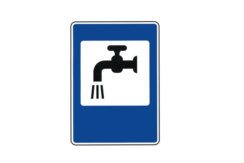 Дорожный знак кран