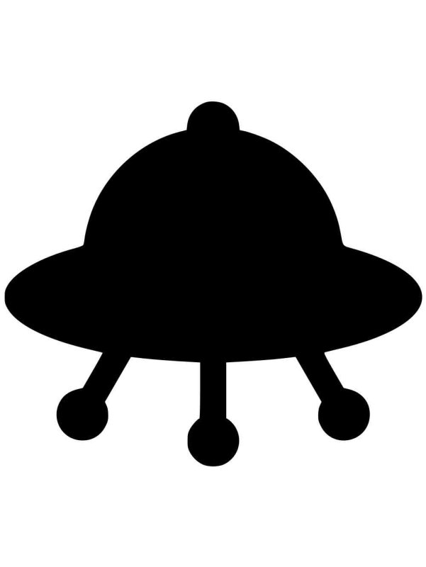 Летающая тарелка силуэт