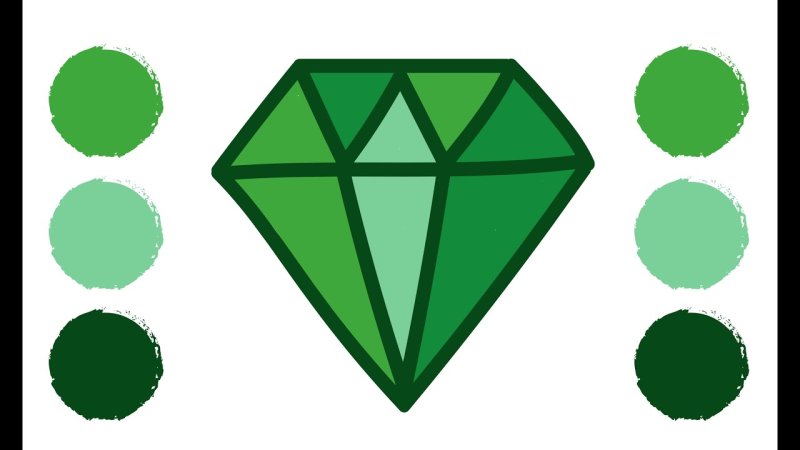 Изумруд нарисовать
