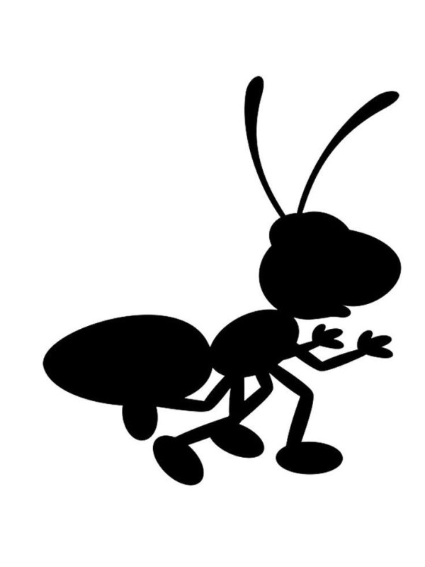 Муравей трафарет