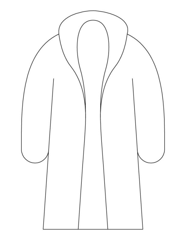 Трафарет шубы