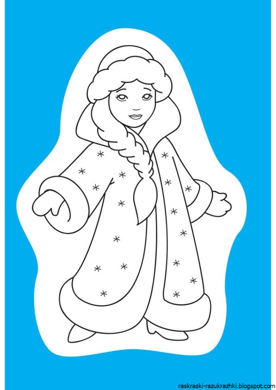 Рисование Снегурочки дети