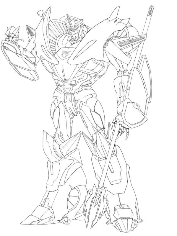 Мегатрон Прайм раскраска