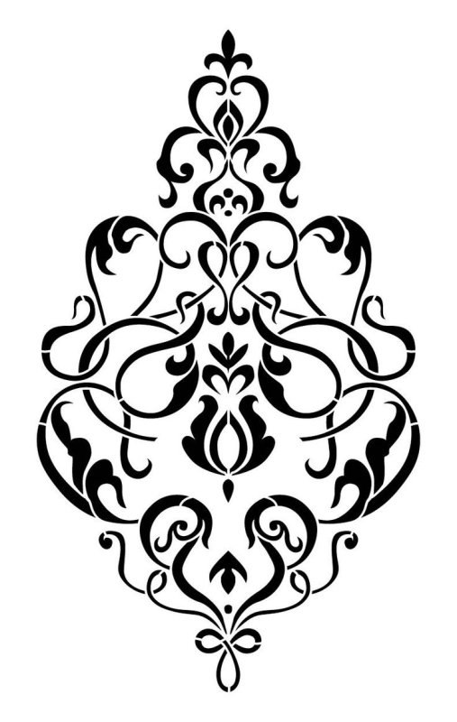 Трафарет вензеля