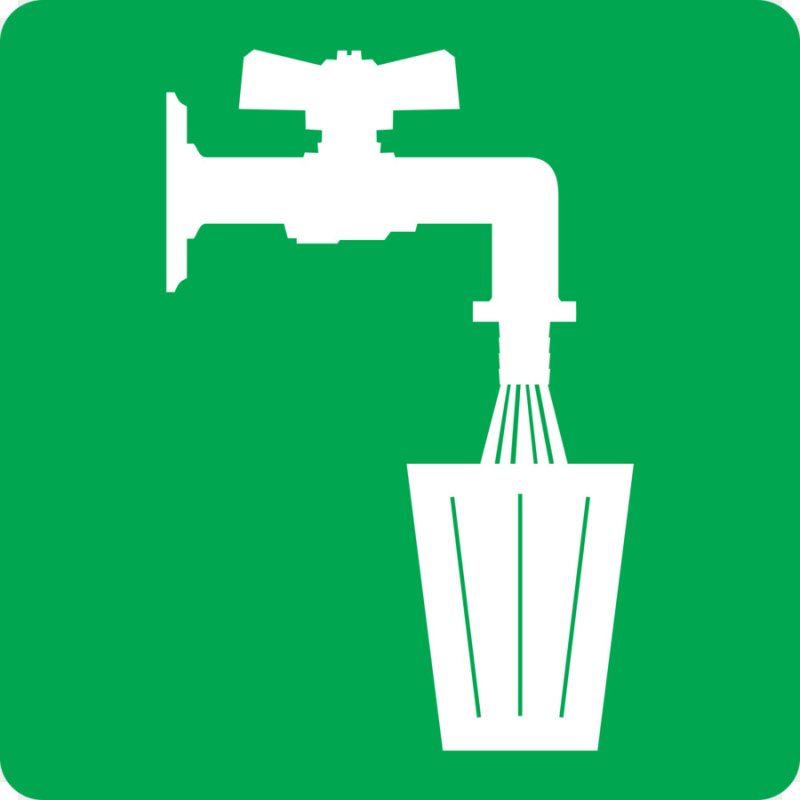 Пиктограмма питьевой кран