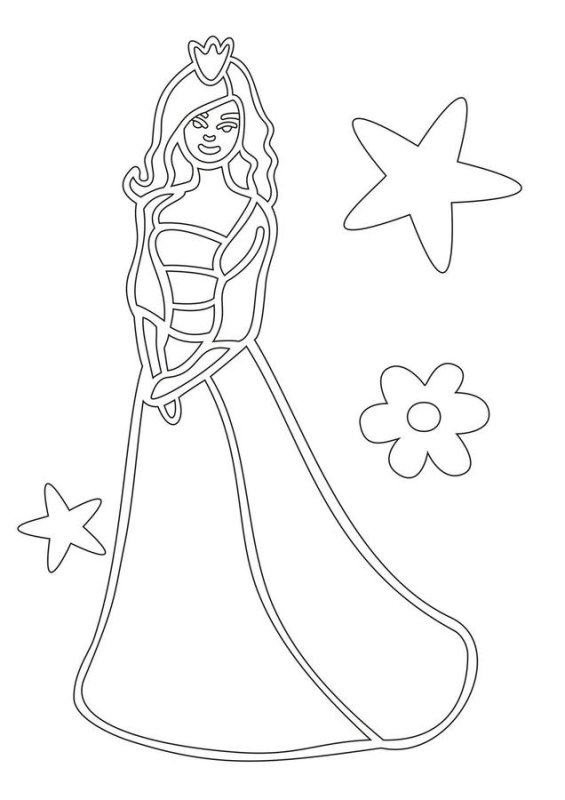 Принцесса рисунок