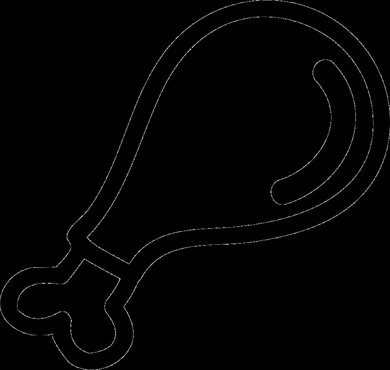 Пиктограмма куриная ножка