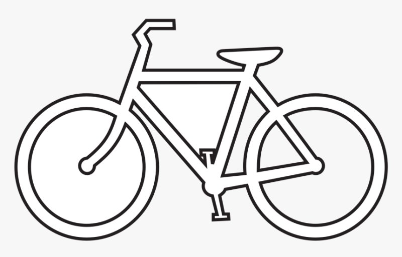 Велосипед раскраска для малышей