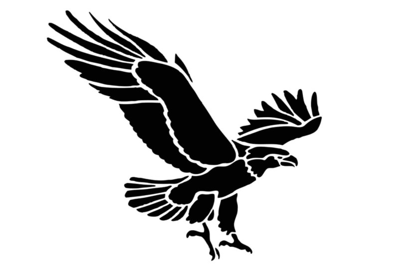 Трафарет орла