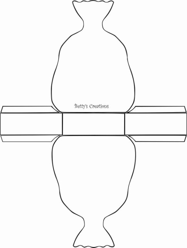 Шаблон подарочной упаковки для детей