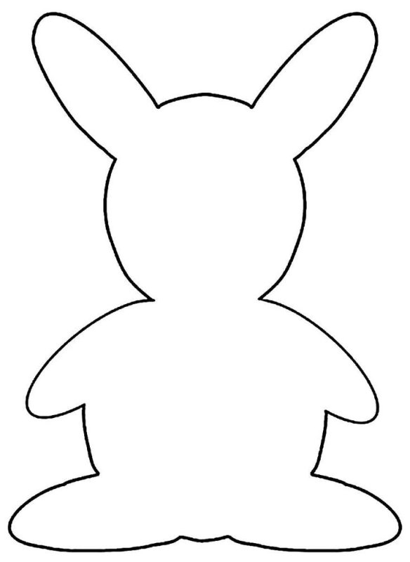 Трафарет зайчика